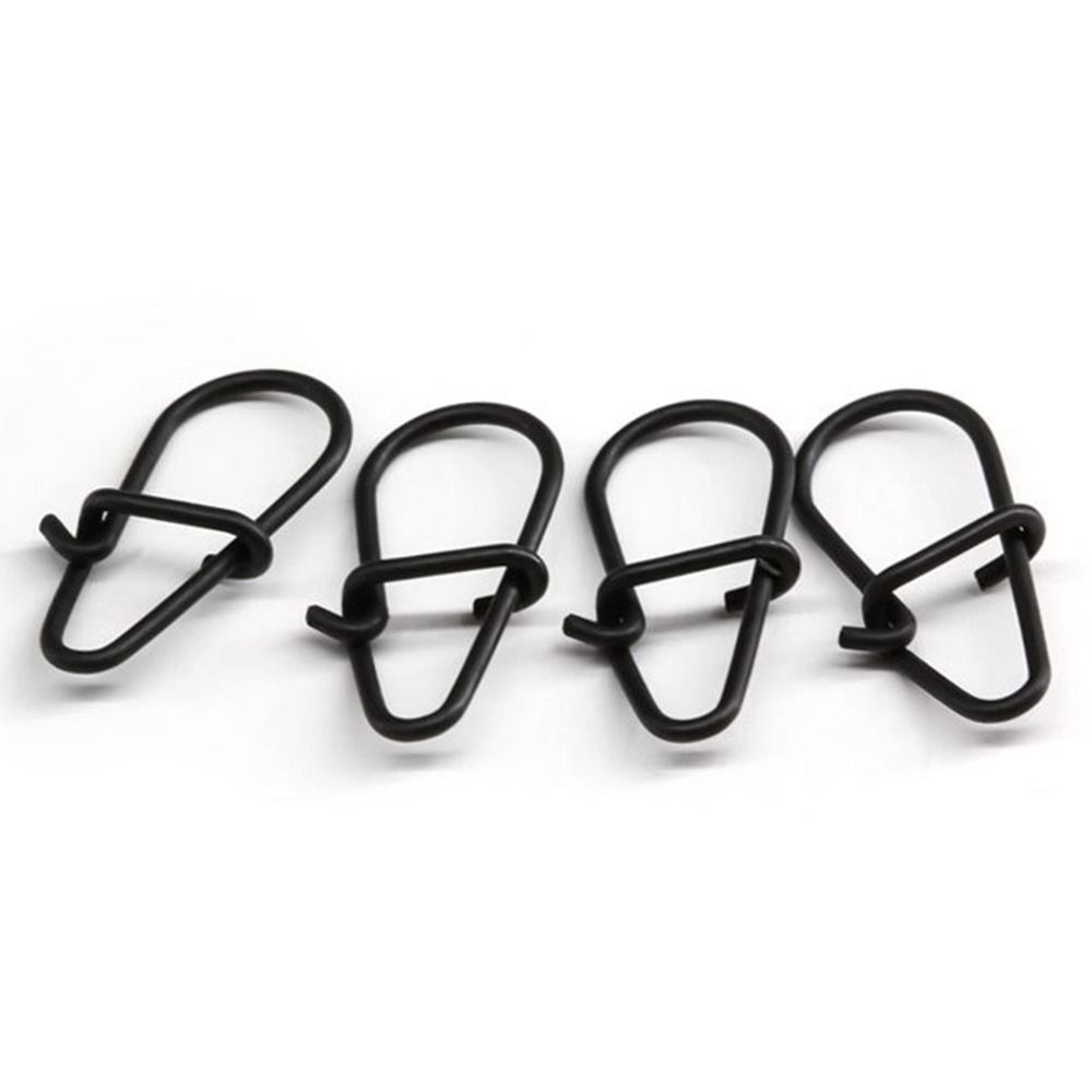 100Pcs/lot Matte black Snap Fi - đánh giá và giá Fishing Equipment Cheap