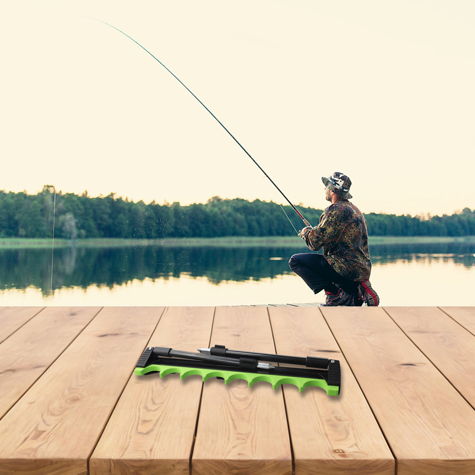 4 Leg 8 Rig Telescopic Fishing - đánh giá và giá Fishing Equipment Carp