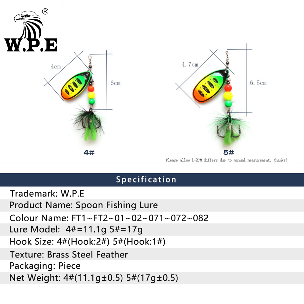 W.p.e Thương Hiệu Mới Thìa Dụ  - đánh giá và giá Fishing Equipment Brands