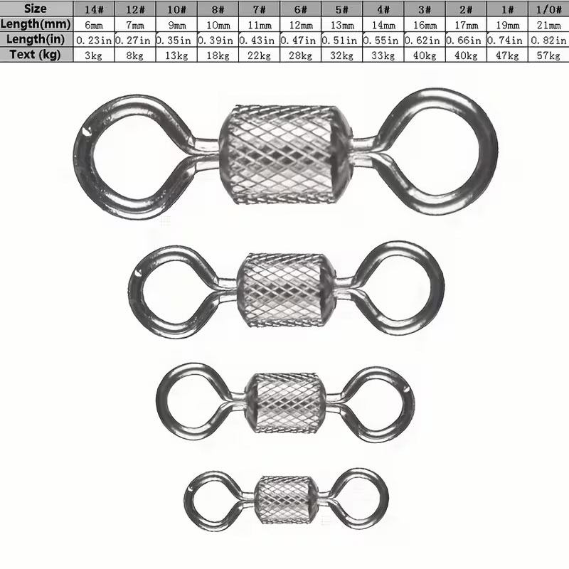 100 Cái Câu Cá Xoay Vòng Bi Xo - đánh giá và giá Fishing Equipment Cheap