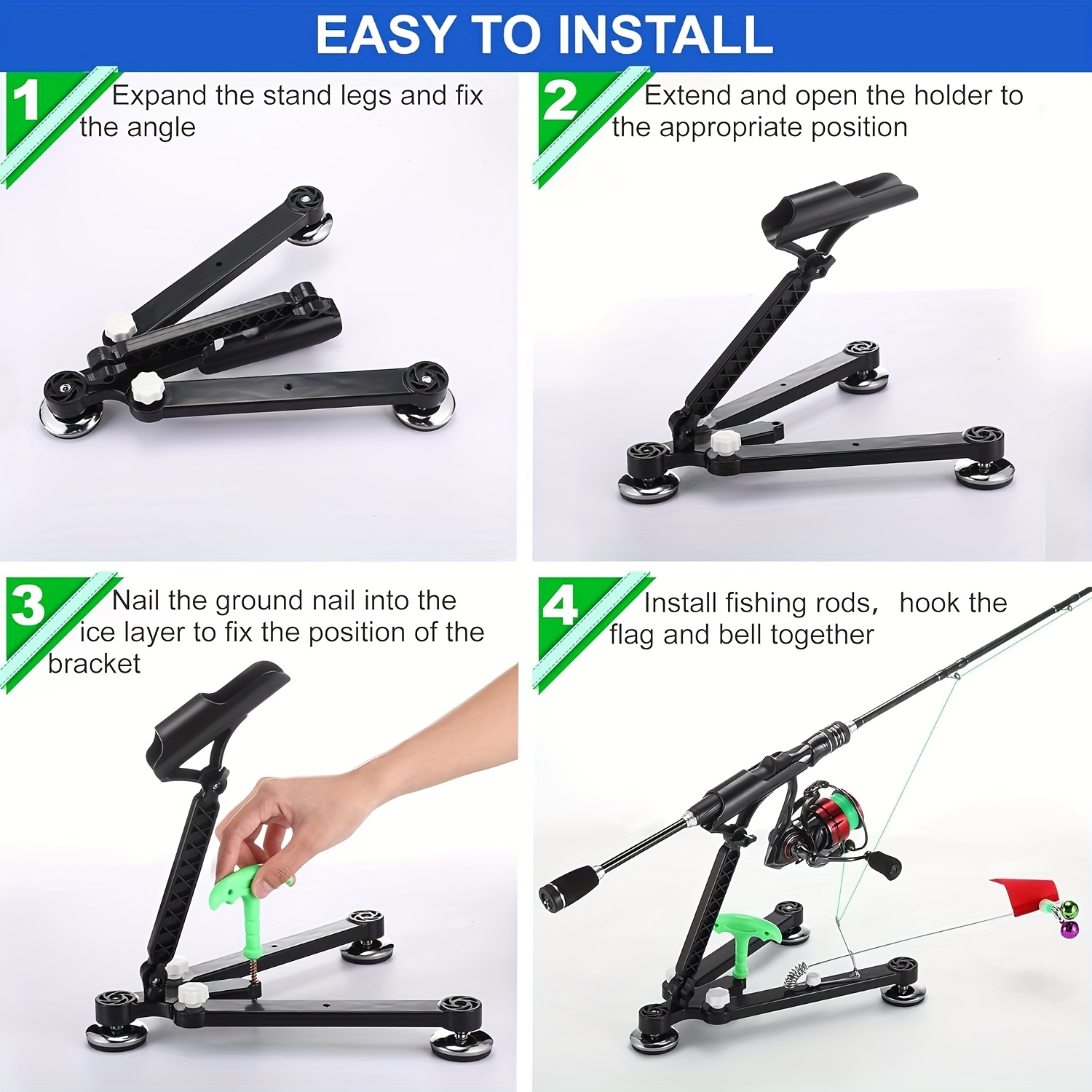 Ice Fishing Rod Holder Adjusta - đánh giá và giá Ice Fishing Tip Up